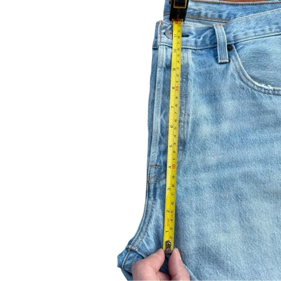🩳 Levi's Blue Distressed Jean Shorts Cut-Off Style 501 High Rise Womens Size 32