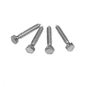 1/4" Diameter Zinc Plated Hex Head Lag Bolts