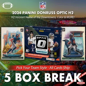 2024 Panini Donruss Optic NFL H2 5 Box Pick Your Team #1