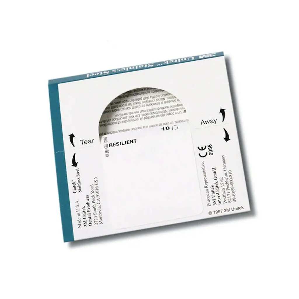 3M Permachrome Resilient Stainless Steel OrthoForm III Ovoid Archwire, Upper .017x.025", 10 pcs/pack