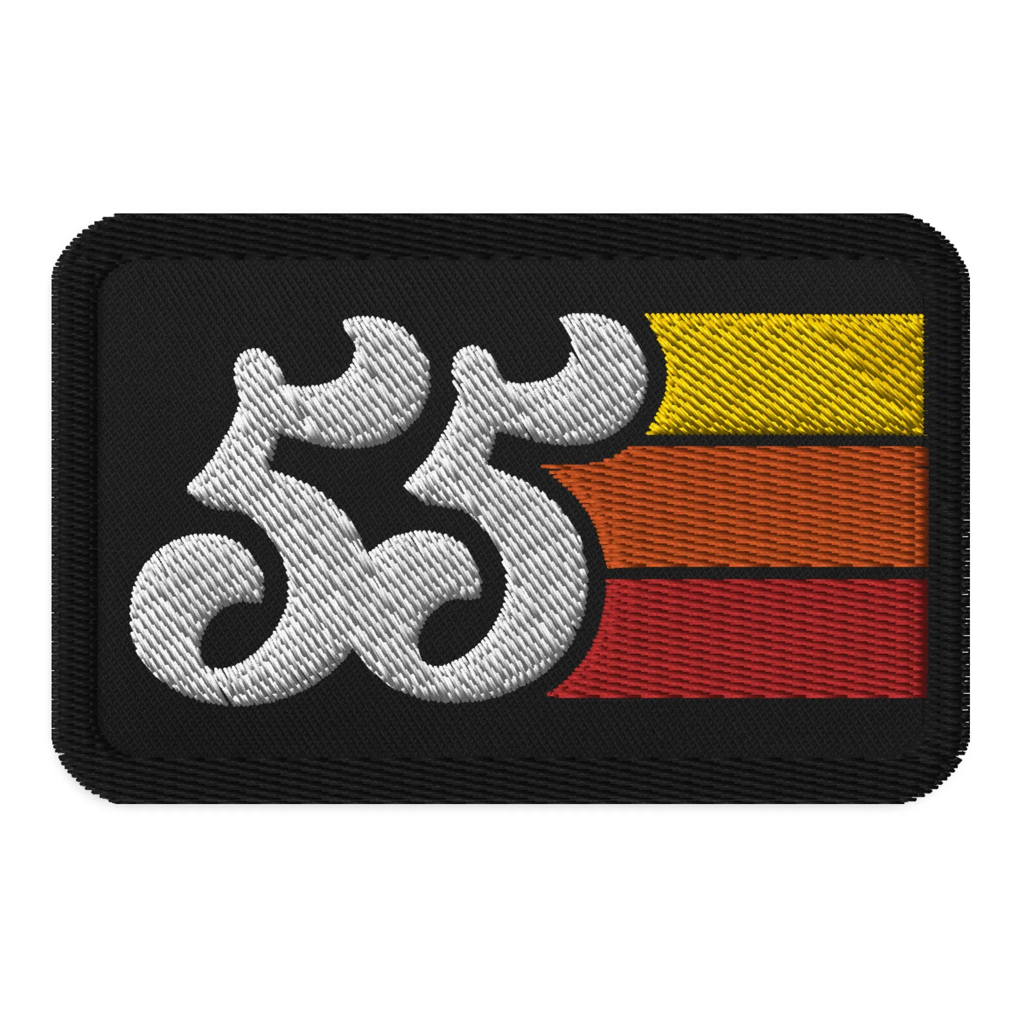 55 - 1955 Retro Groovy Birthday Year Embroidered patches