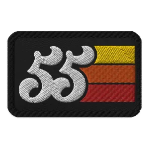 55 - 1955 Retro Groovy Birthday Year Embroidered patches