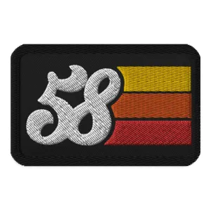 58 - 1958 Retro Groovy Birthday Year Embroidered patches