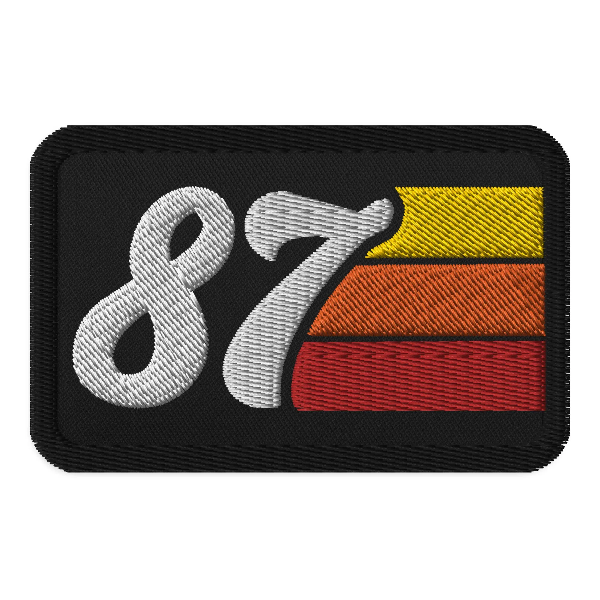 87 - 1987 Retro Groovy Birthday Year Embroidered patches