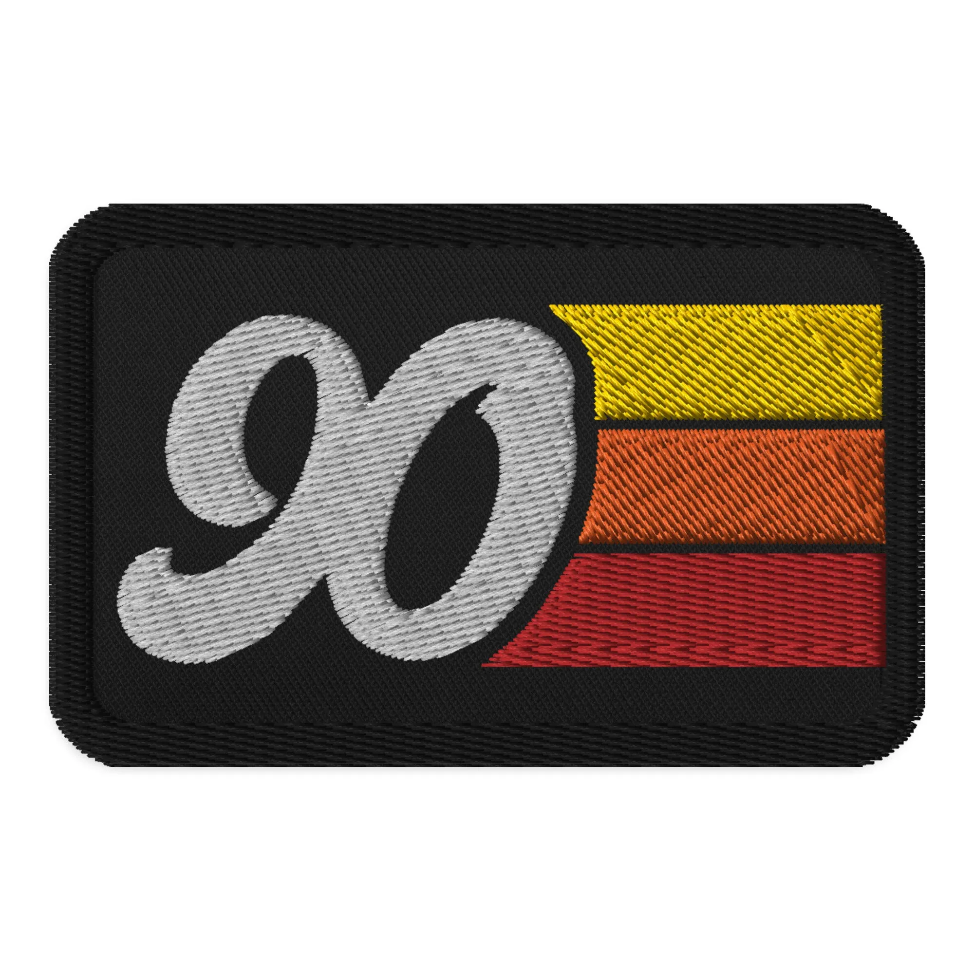 90 - 1990 Retro Groovy Birthday Year Embroidered patches