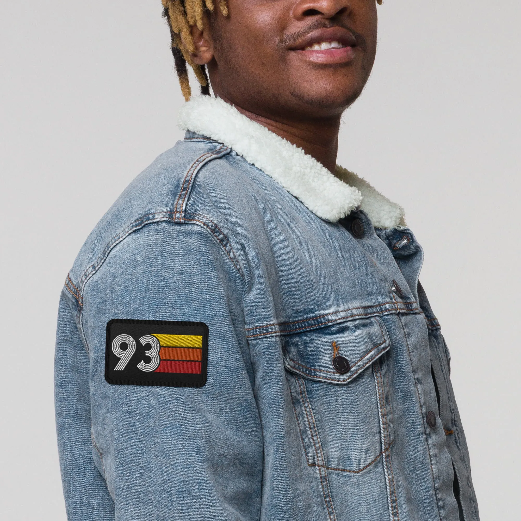 93 - 1993 Retro Birthday Year Embroidered patches