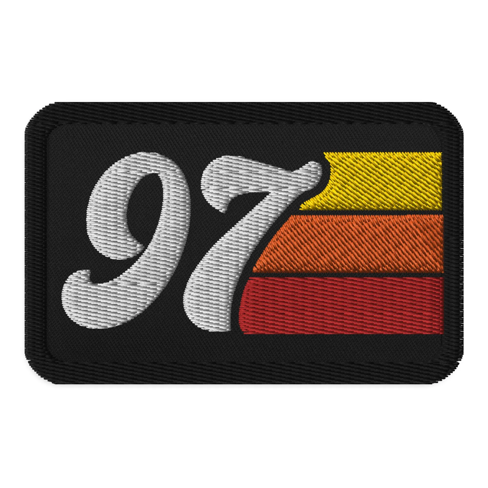 97 - 1997 Retro Groovy Birthday Year Embroidered patches