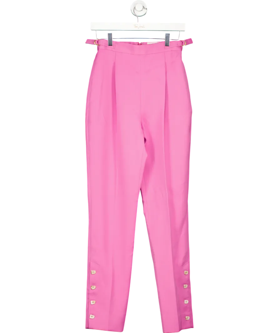 Aje Fuchsia Pink Allegro Tailored Pant UK 8