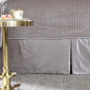 Aria Tailored Bed Skirt Raffia Matte Velvet 3/22X86
