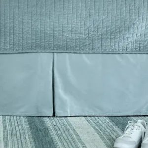 Aria Tailored Bed Skirt Sky Matte Velvet 3/22X86