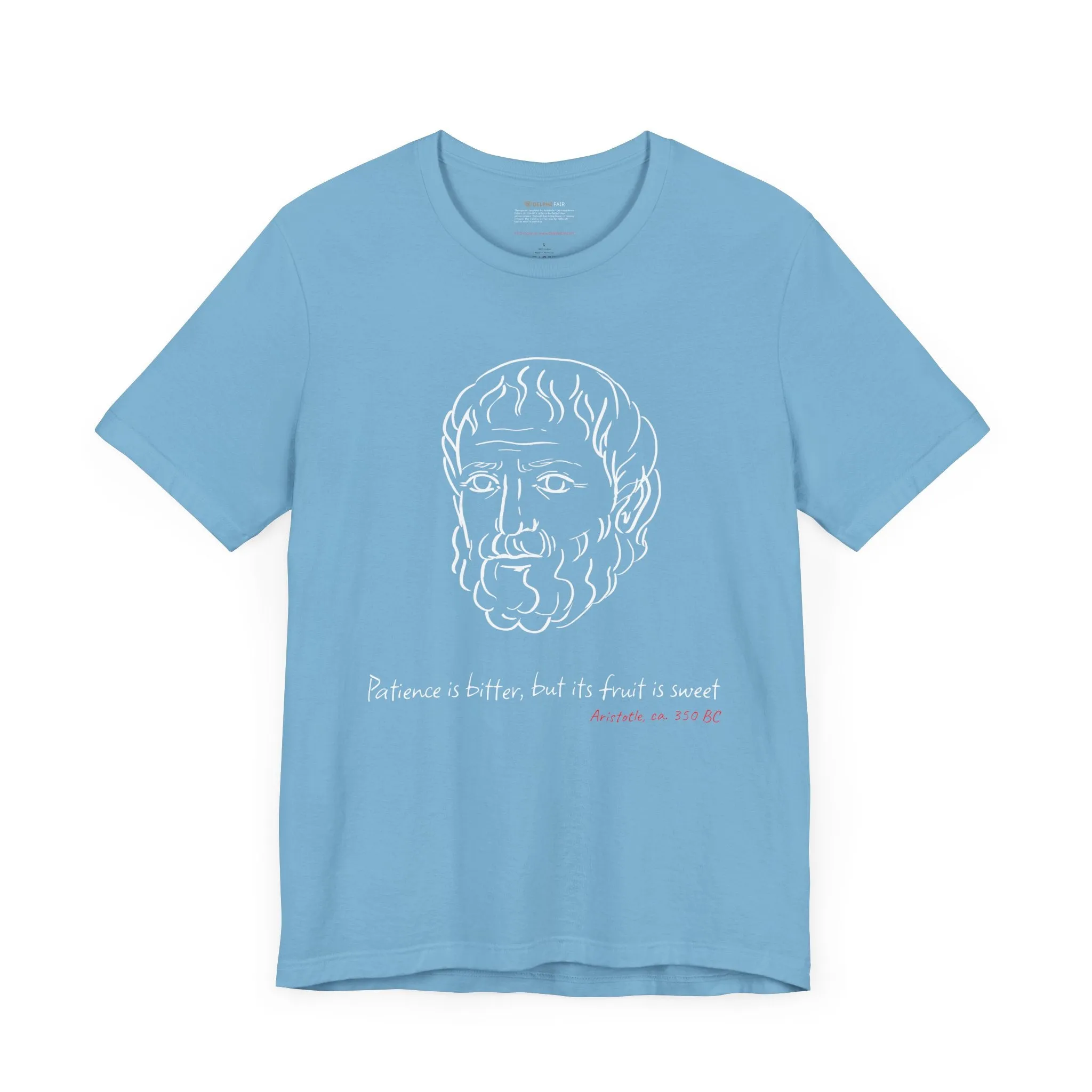 Aristotle "Patience is bitter, but its fruit is sweet" Quote T-Shirt