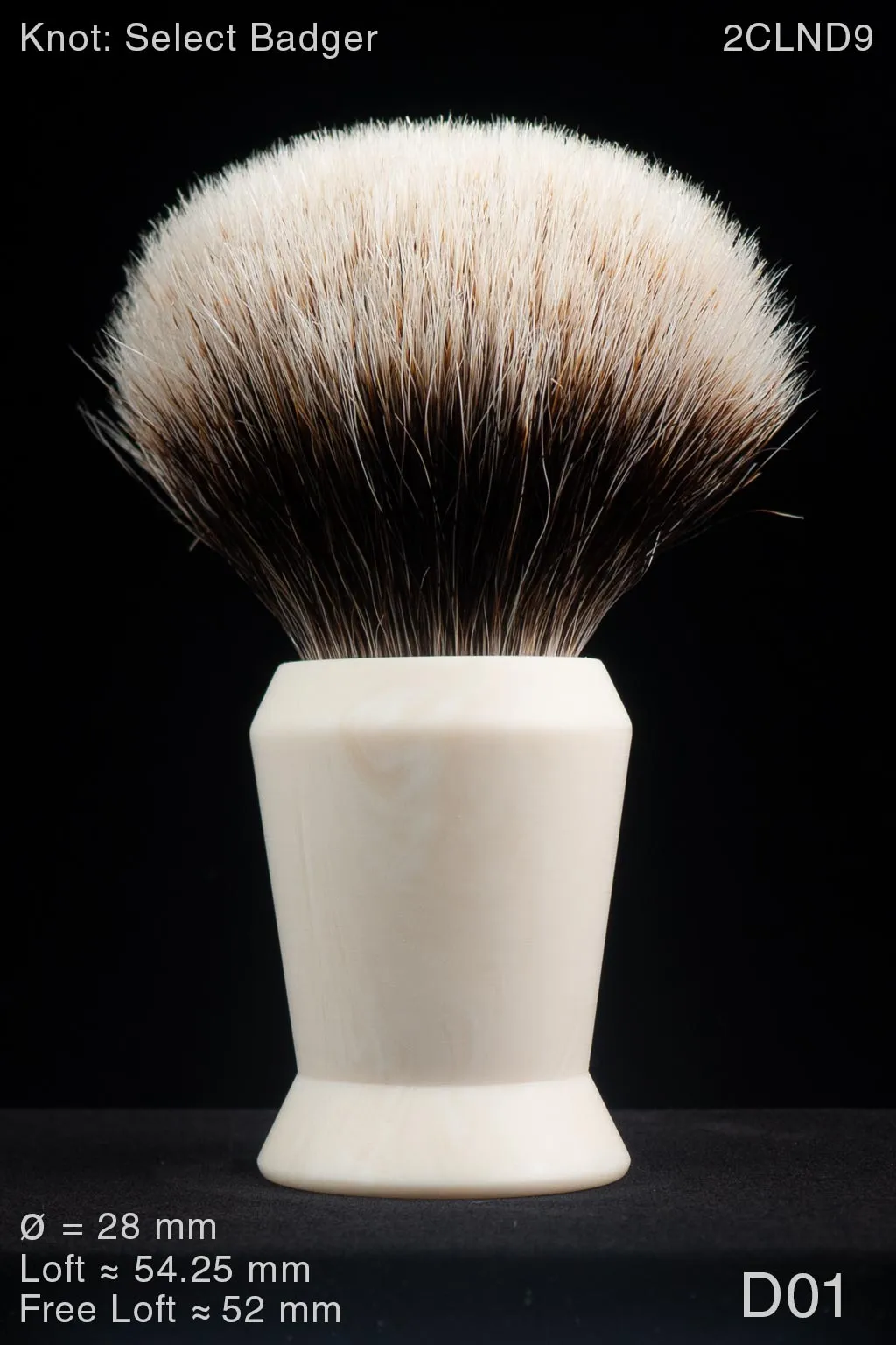 Atlas 28 mm Satin Ivory