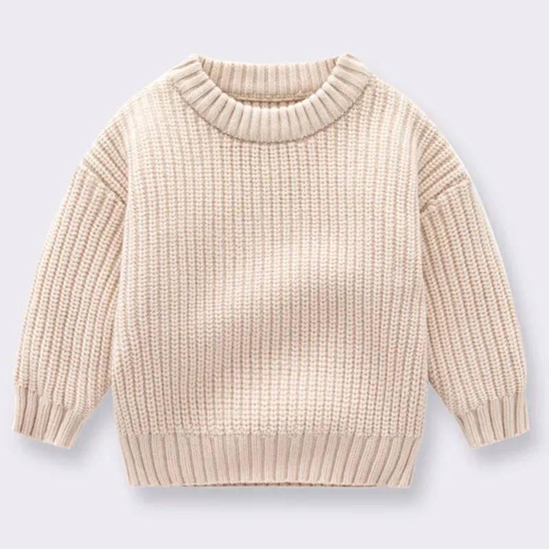 Autumn Newborn Sweaters Kids Knit Wear Kids Knitting Pullovers Tops Large Floral Collar Baby Girl Sweaters Kids Sweaters Cotton