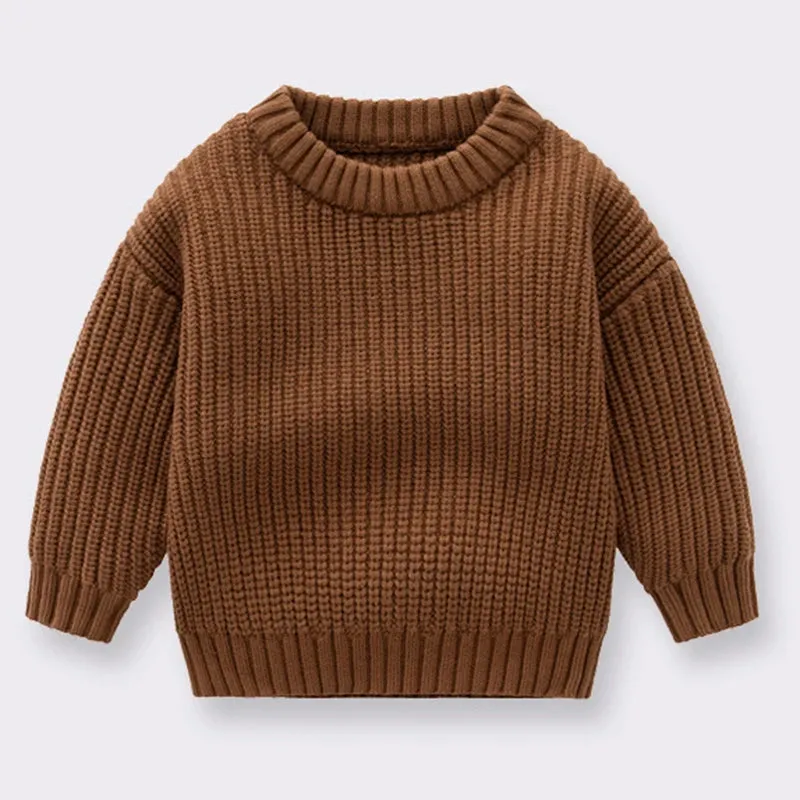 Autumn Newborn Sweaters Kids Knit Wear Kids Knitting Pullovers Tops Large Floral Collar Baby Girl Sweaters Kids Sweaters Cotton
