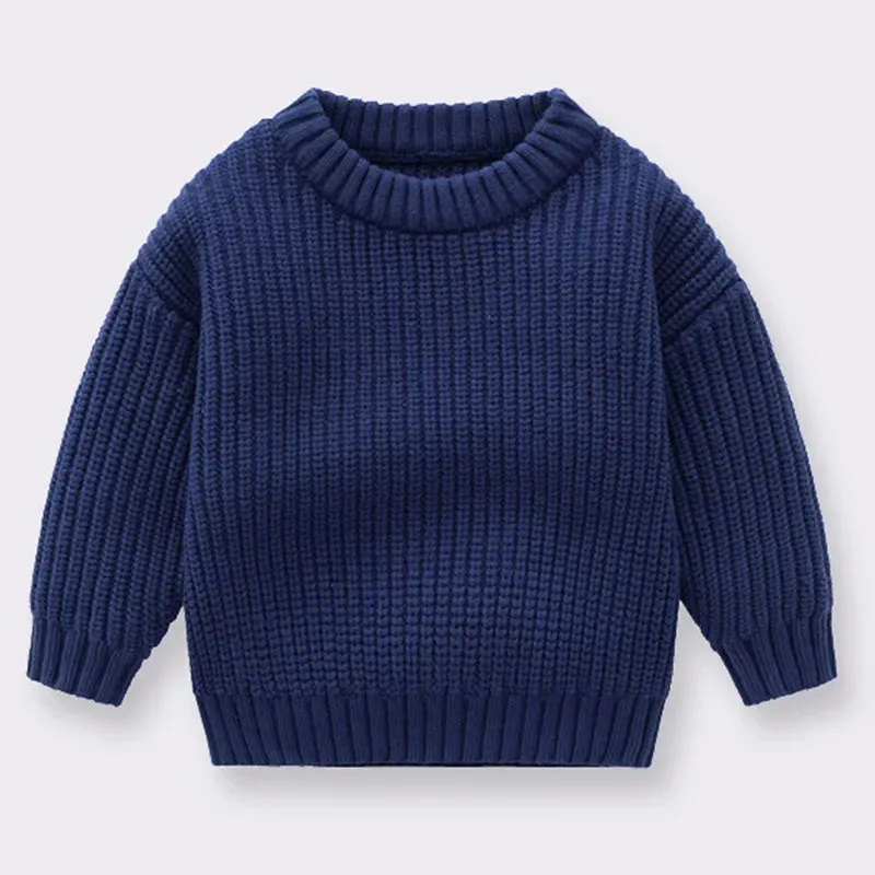 Autumn Newborn Sweaters Kids Knit Wear Kids Knitting Pullovers Tops Large Floral Collar Baby Girl Sweaters Kids Sweaters Cotton