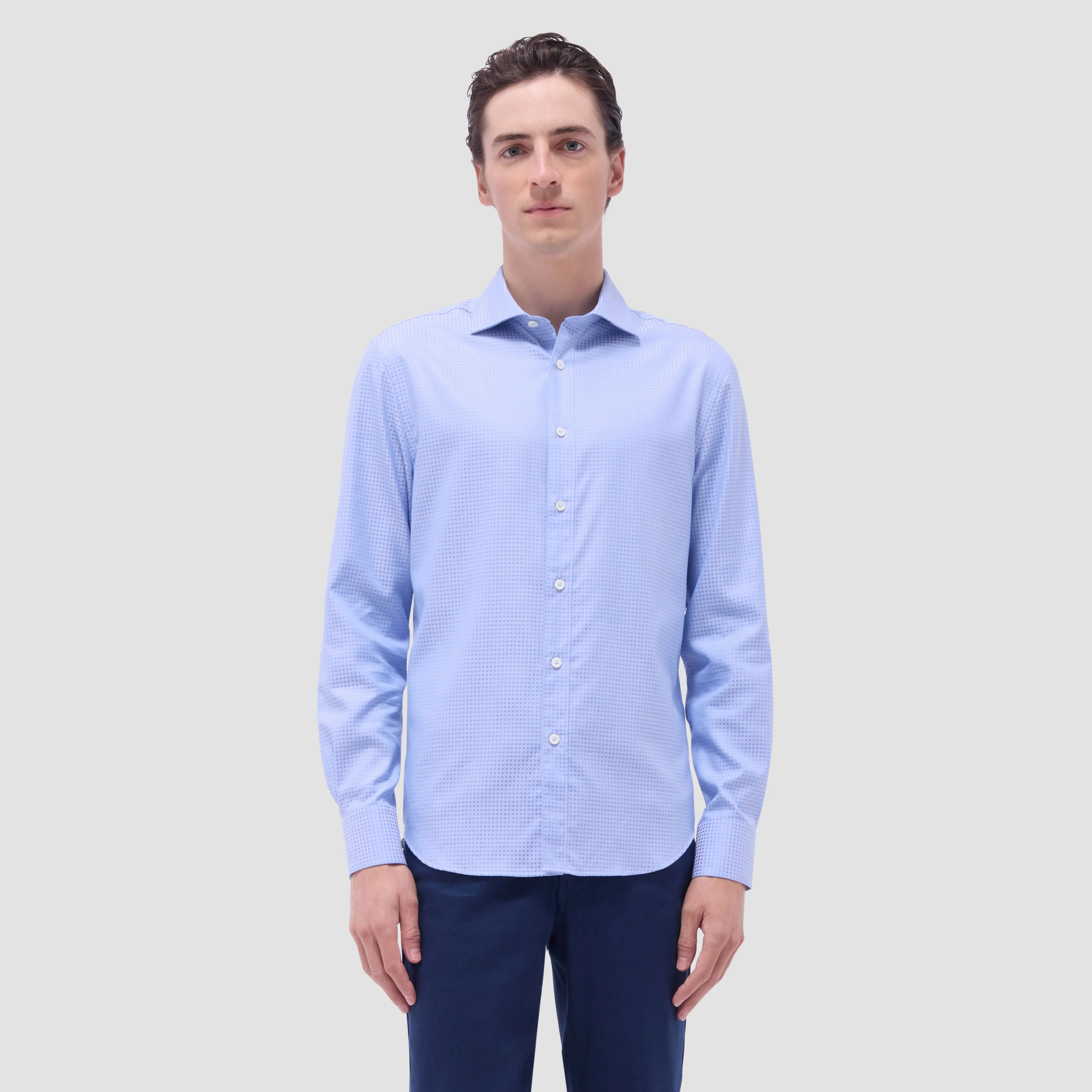Axel Micro Check Jacquard Shirt