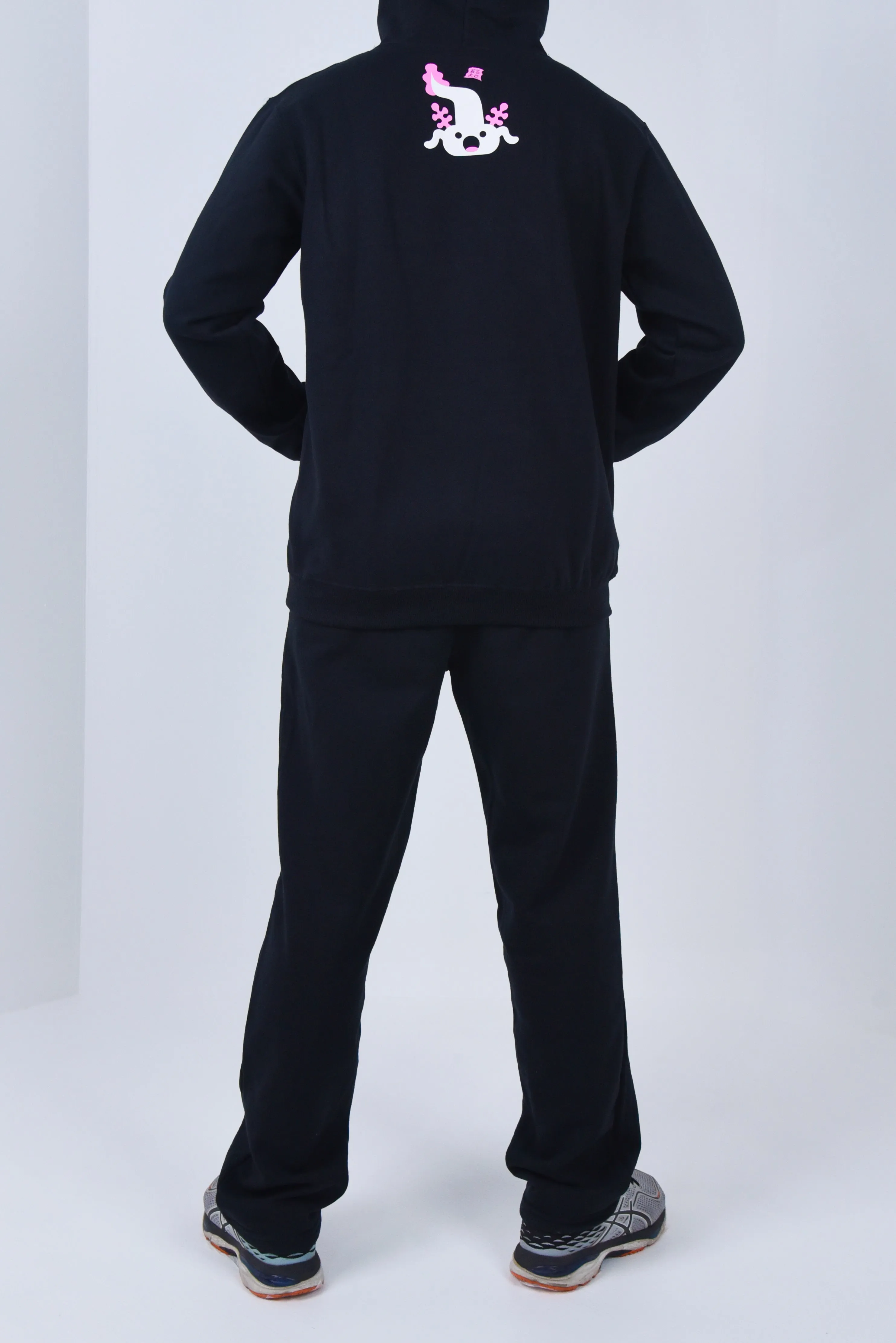Axolotl Sweatshirt Hoodie Black