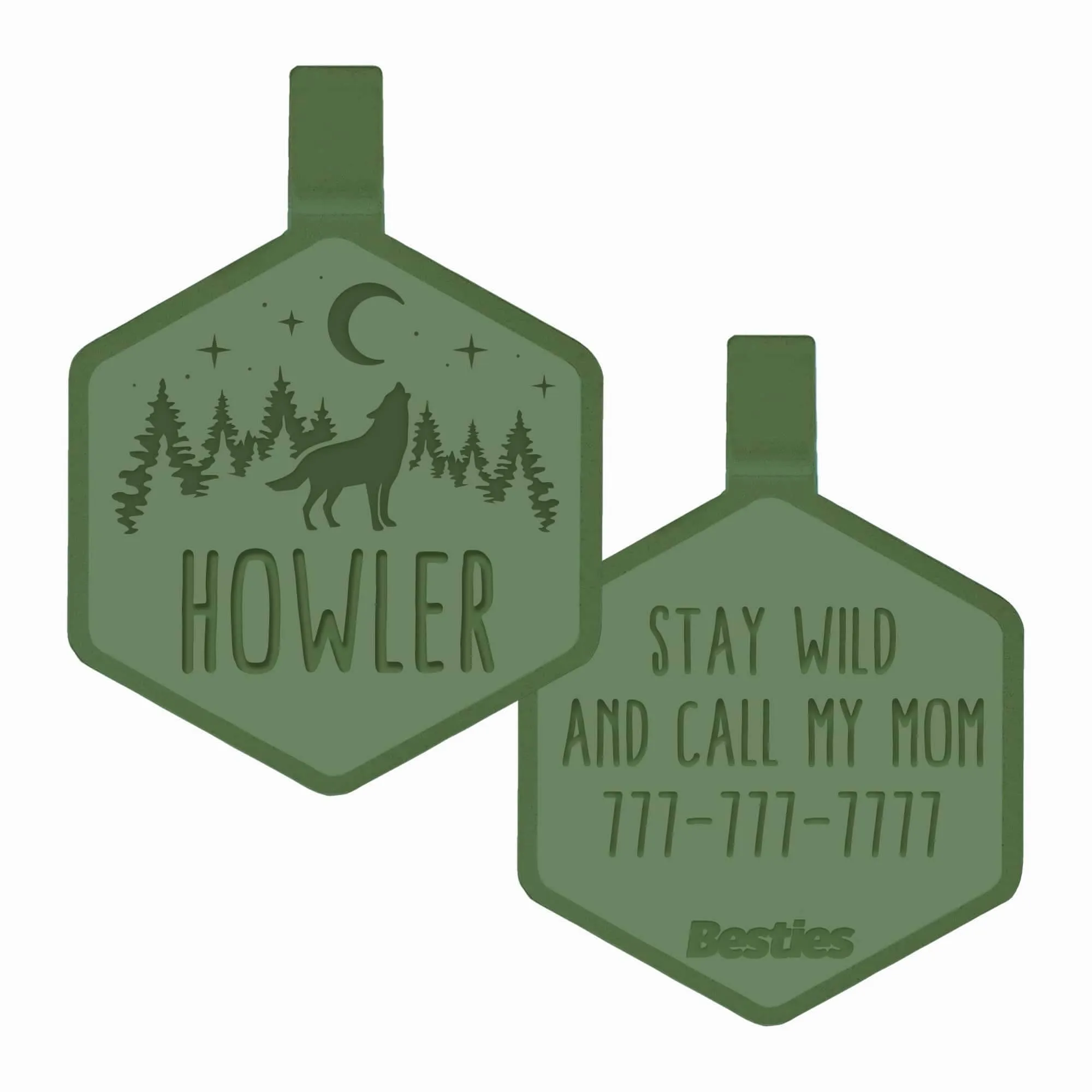 Besties Pets - Stay Wild Silicone ID Tag