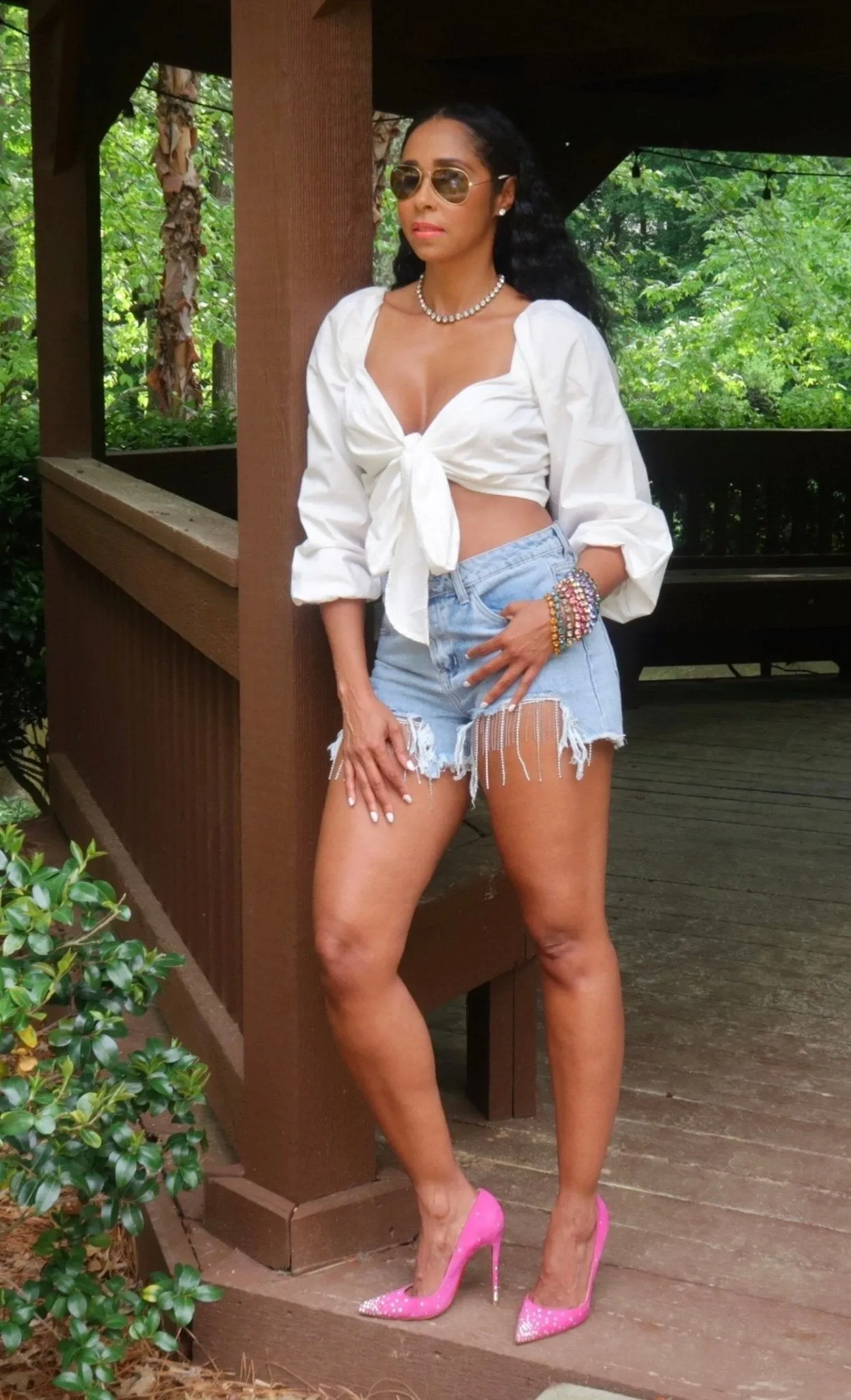 Beyonce Rhinestone Shorts