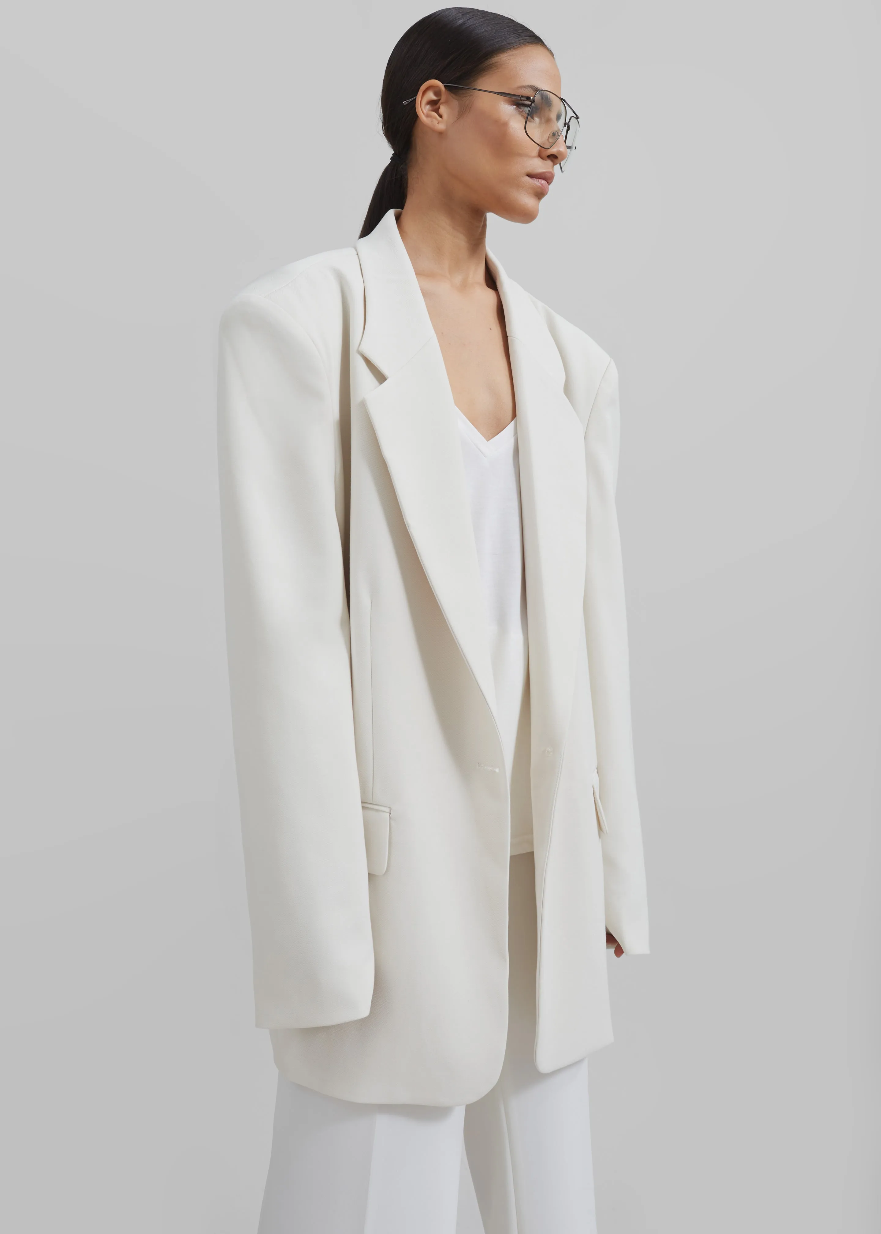 Billie Oversized Blazer - Cream