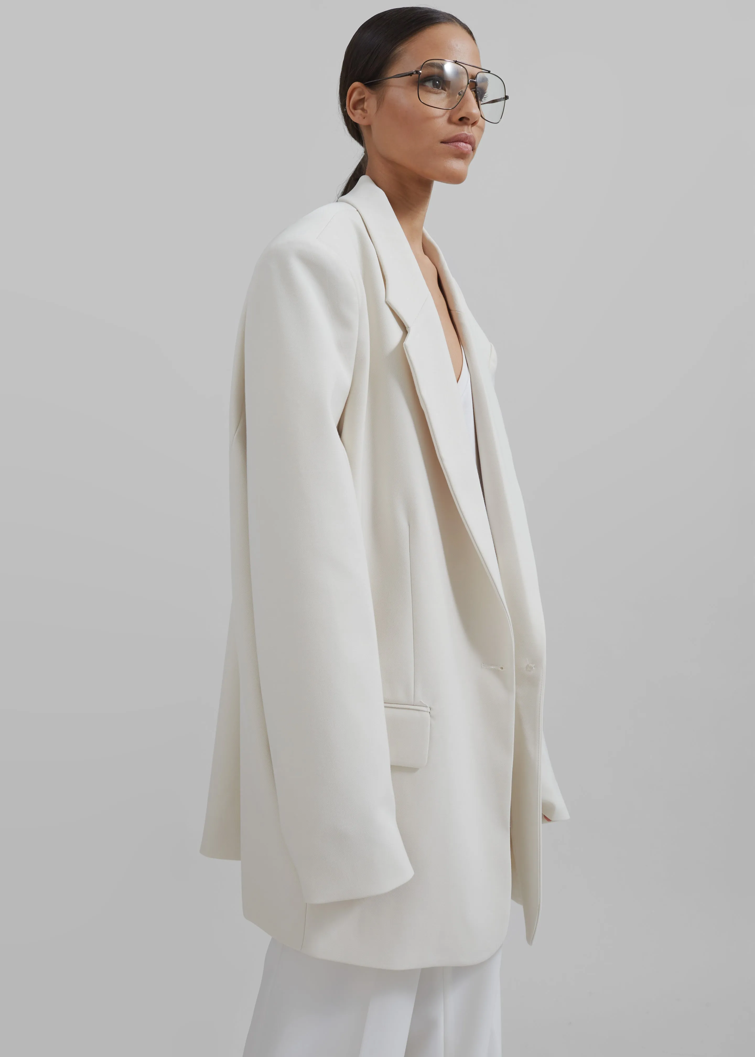 Billie Oversized Blazer - Cream