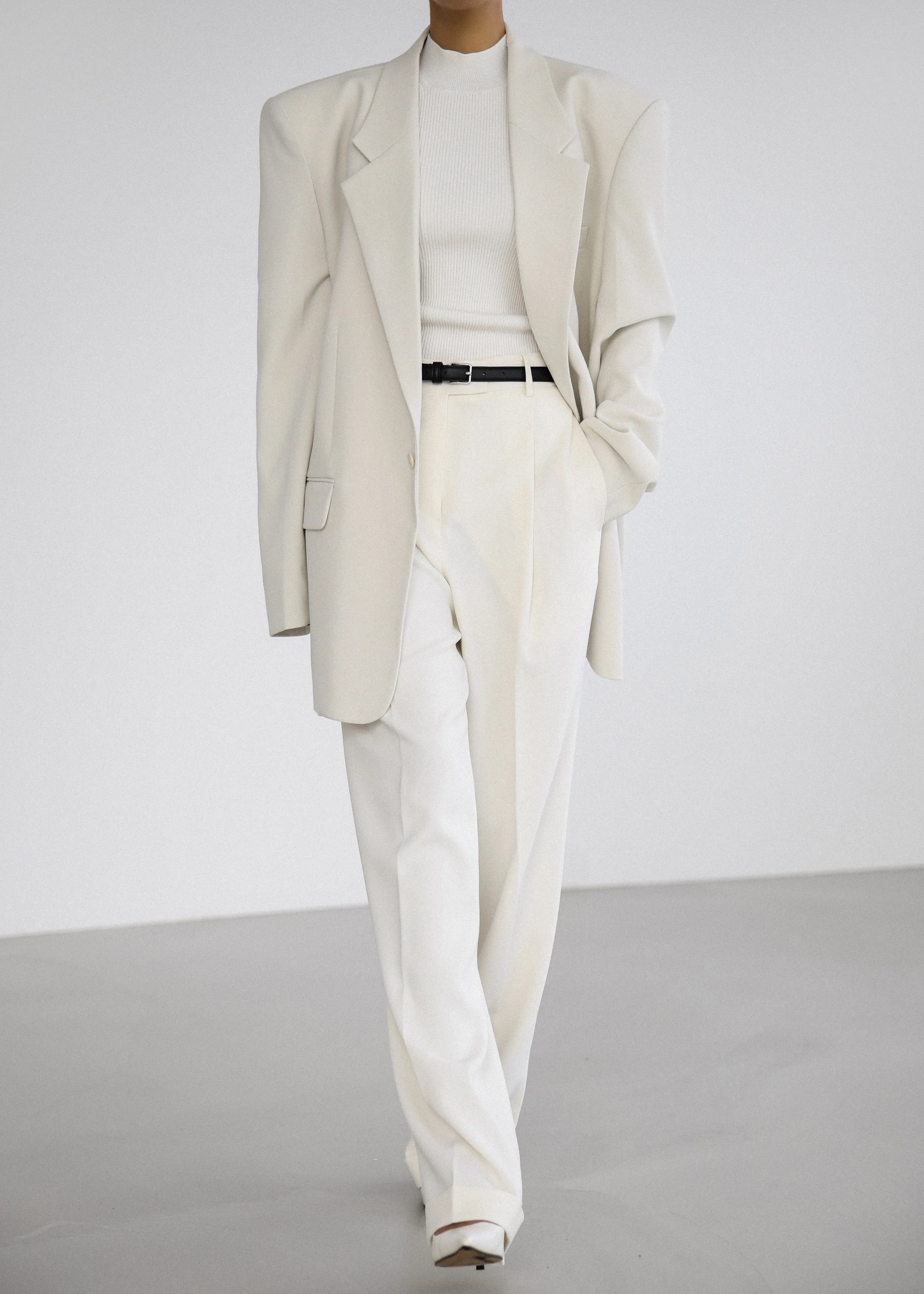 Billie Oversized Blazer - Cream