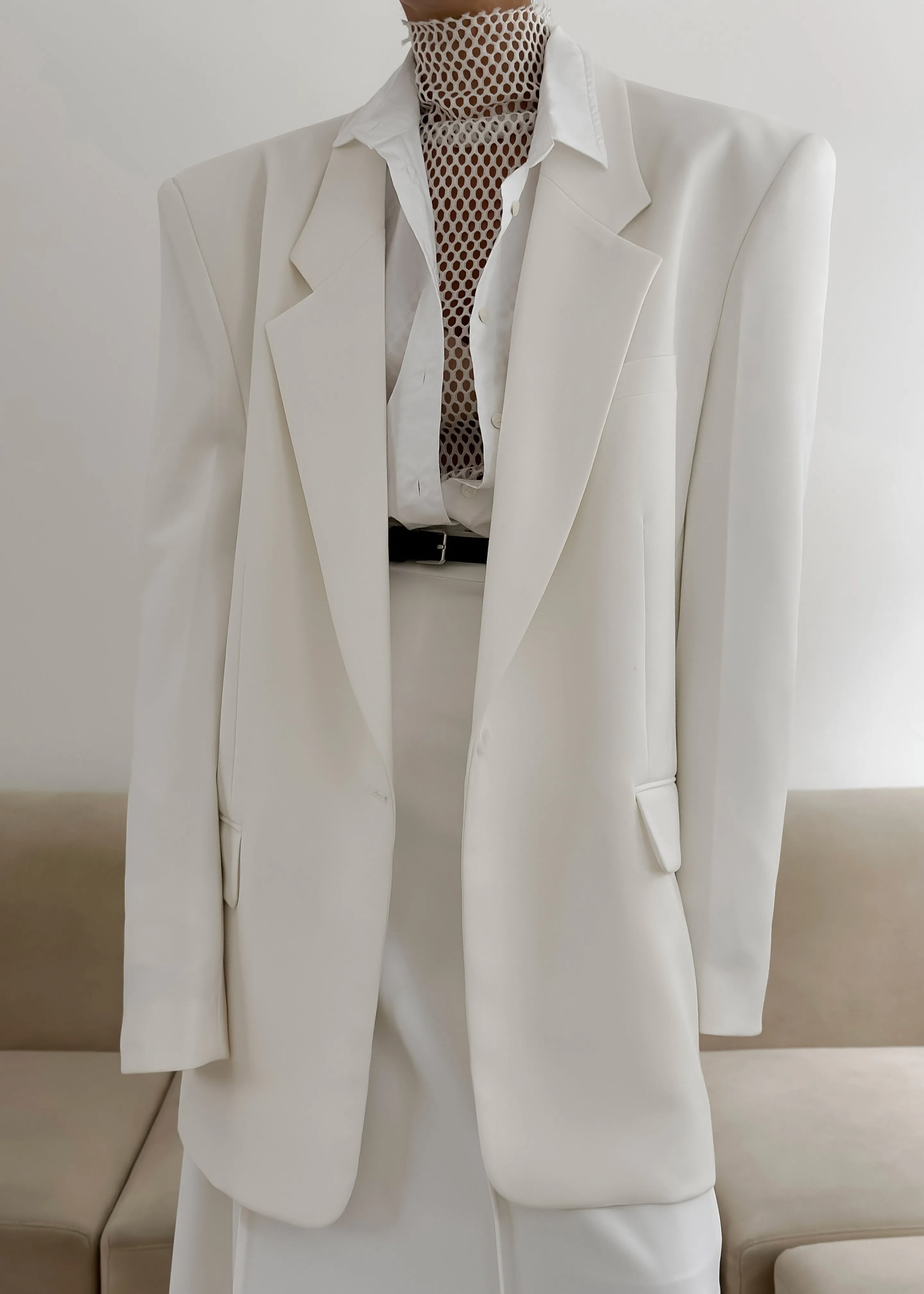 Billie Oversized Blazer - Cream