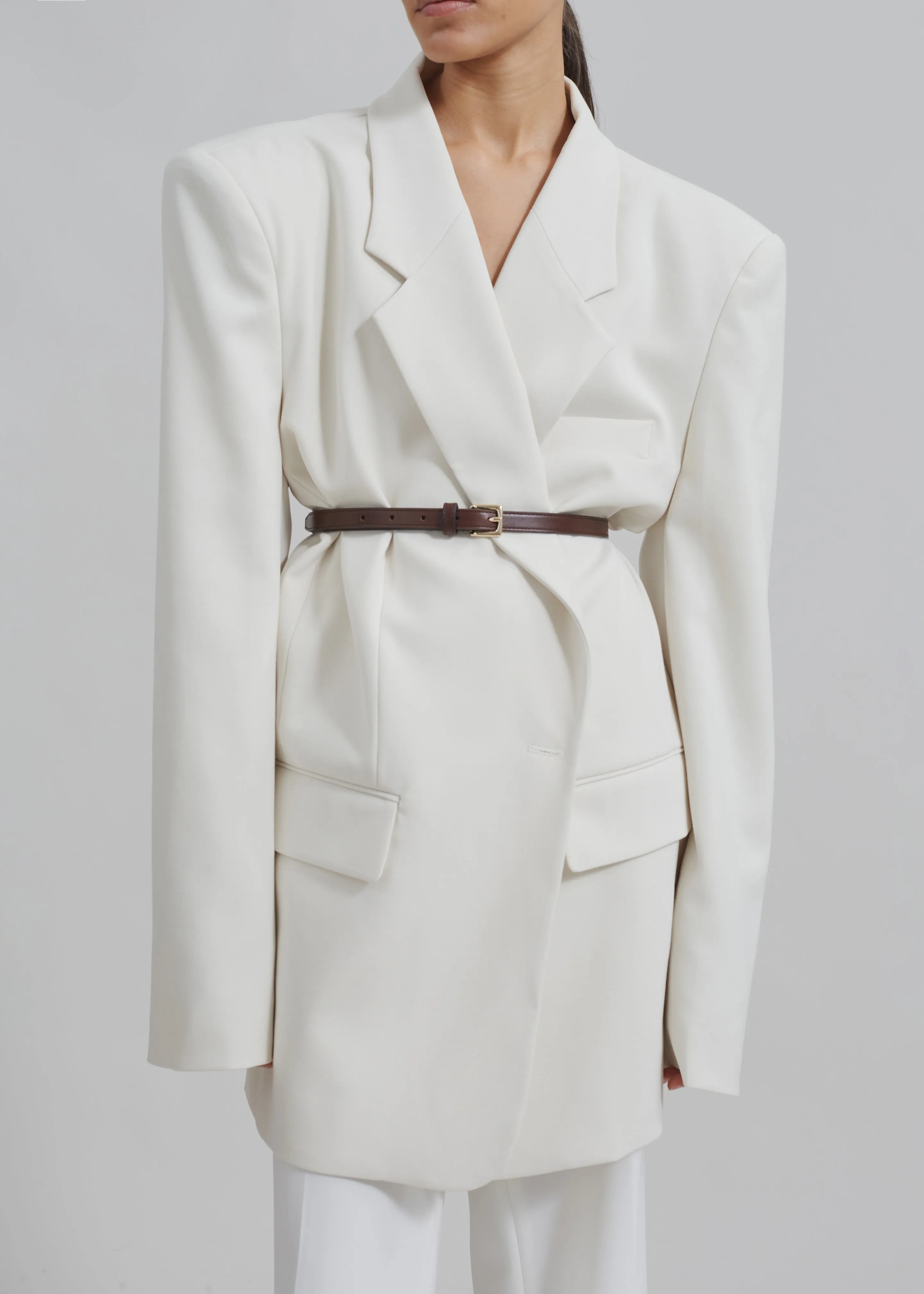 Billie Oversized Blazer - Cream