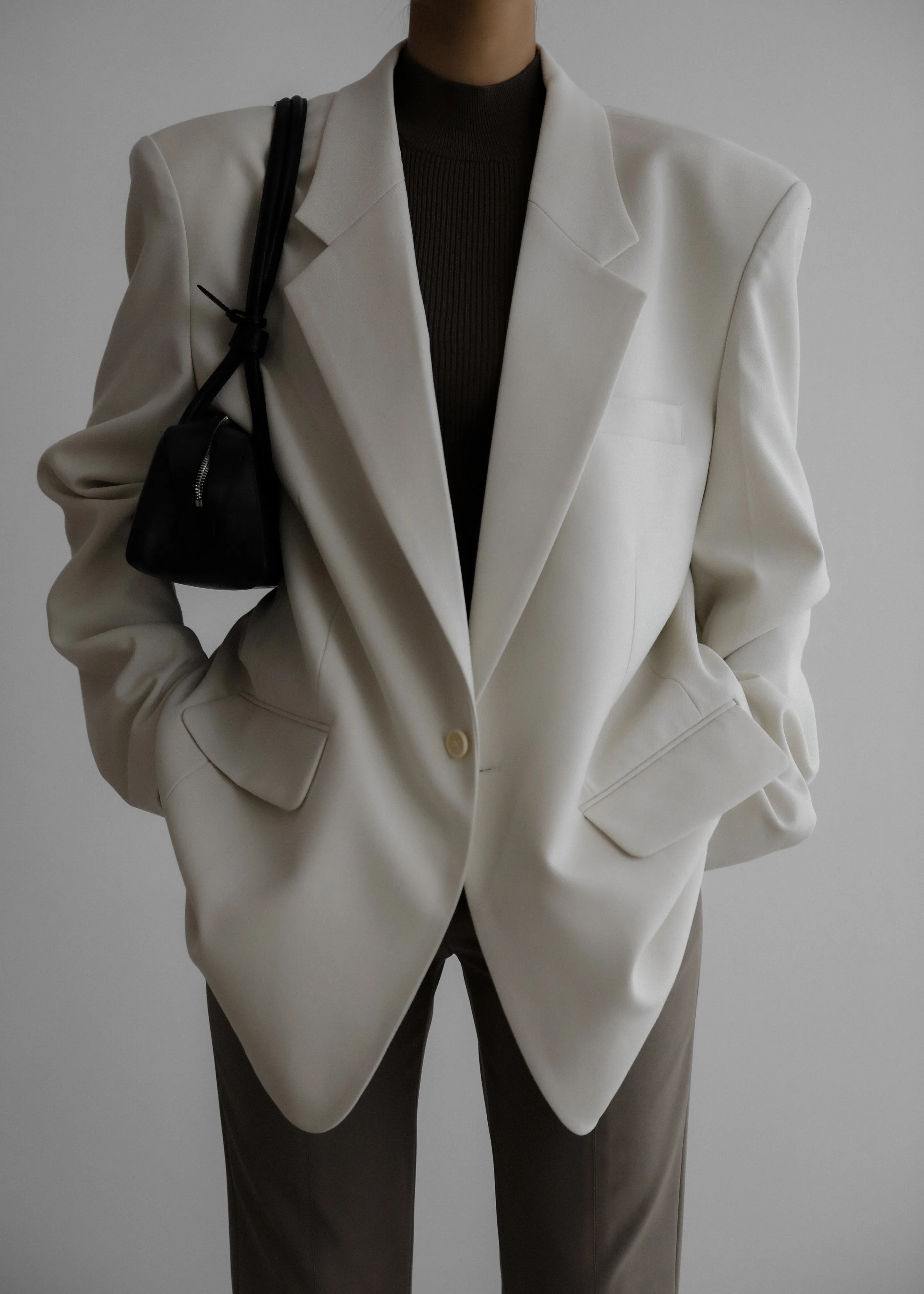 Billie Oversized Blazer - Cream