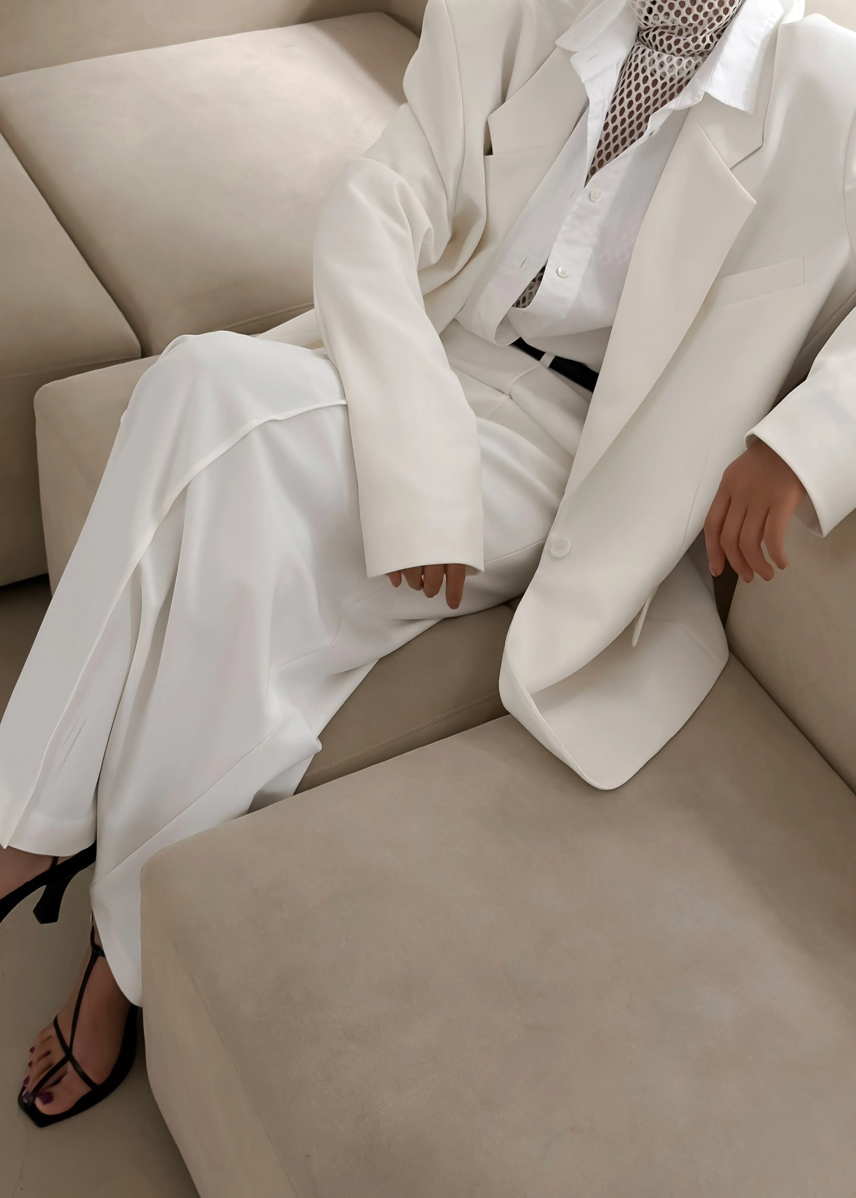 Billie Oversized Blazer - Cream