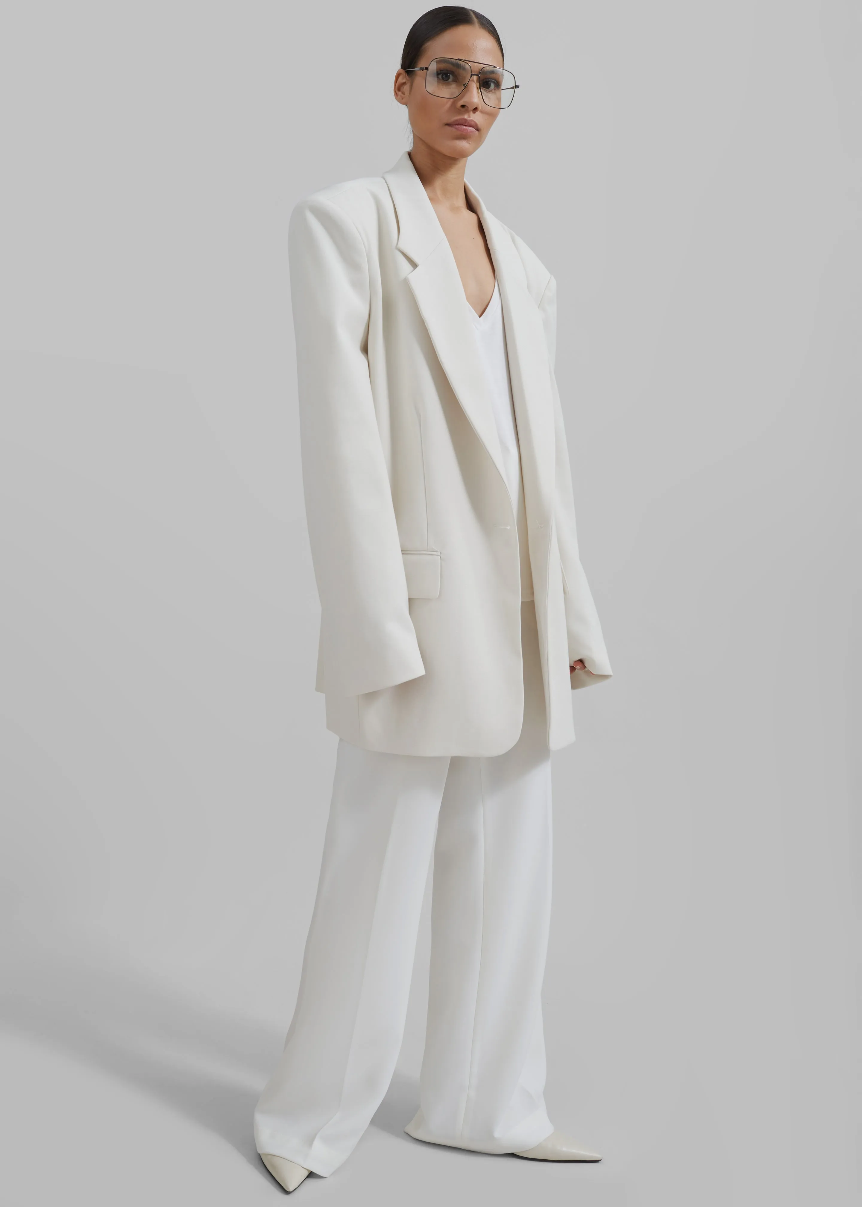 Billie Oversized Blazer - Cream