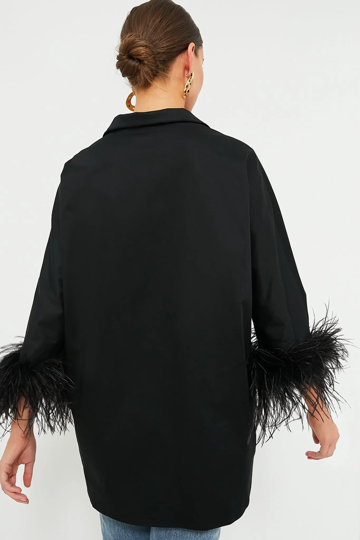 Black Feather Willow Blouse