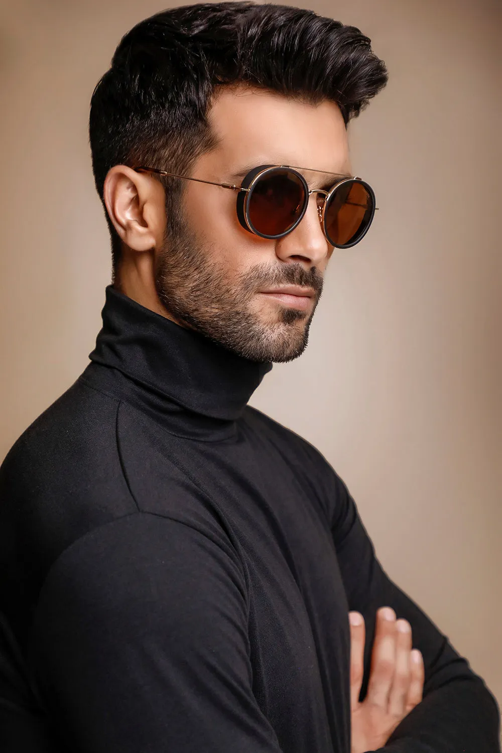 Black Full Sleeves Turtle Neck