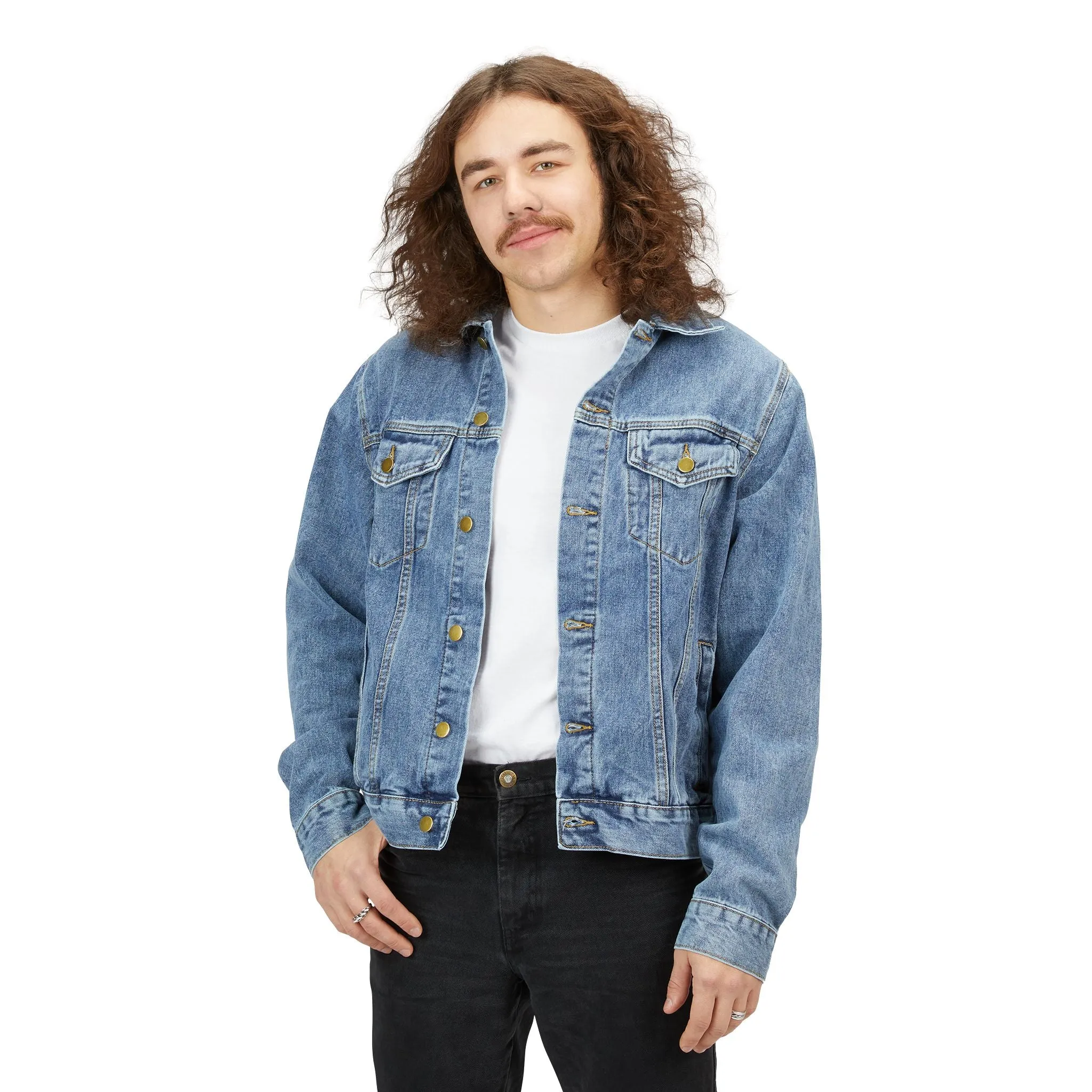 Black Hippie Denim Jacket - Road to Peace