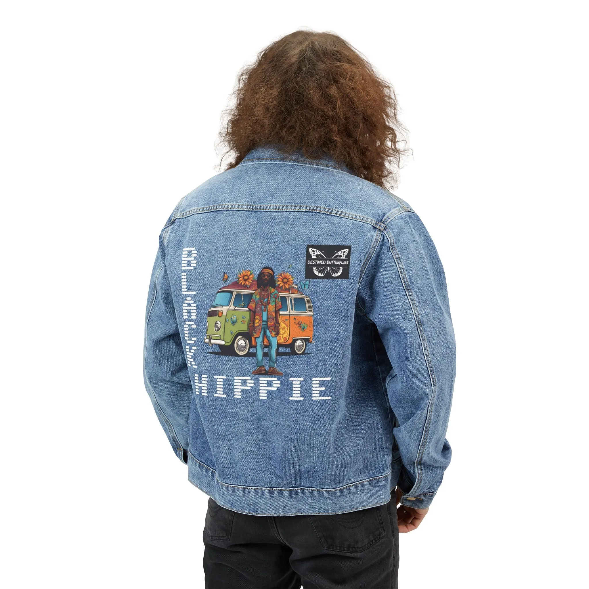 Black Hippie Denim Jacket – Van Life Vibes