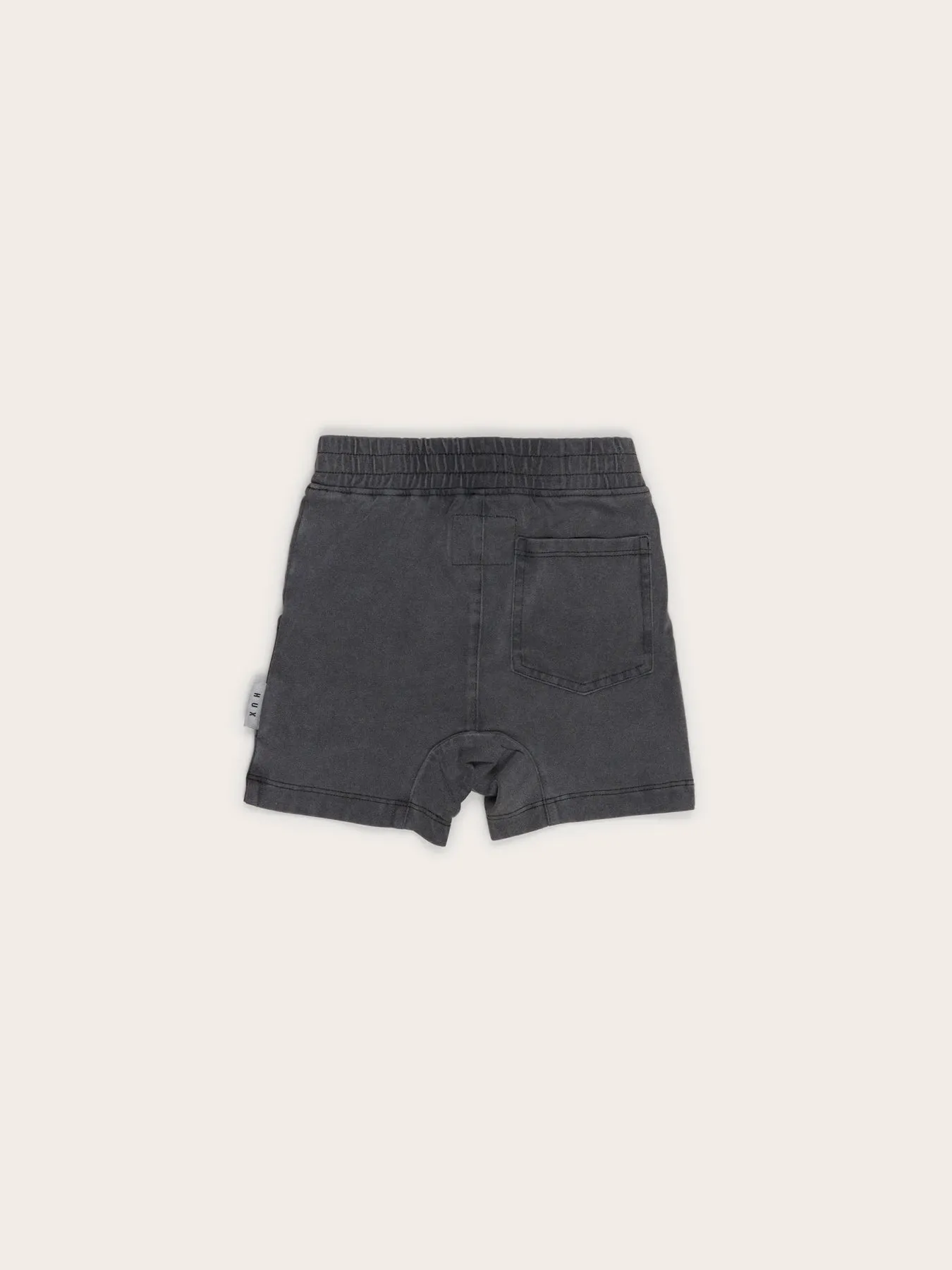 Black Vintage slouch short by Hux Baby