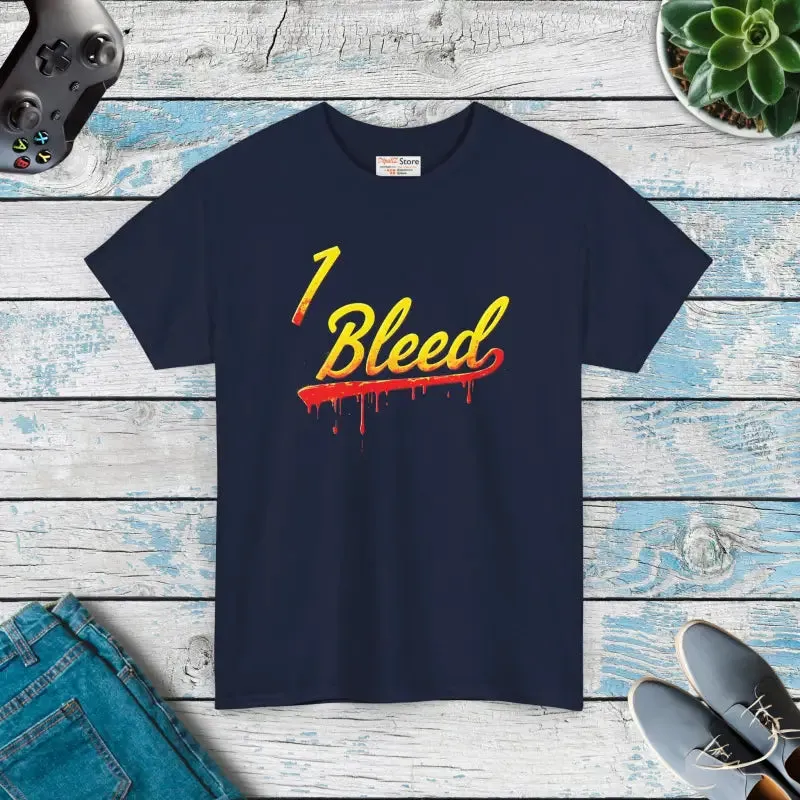 Bleed Yellow Heavy Cotton Tee for Super Football Fans