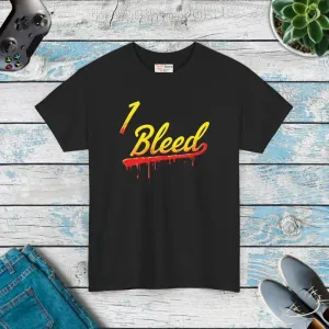 Bleed Yellow Heavy Cotton Tee for Super Football Fans