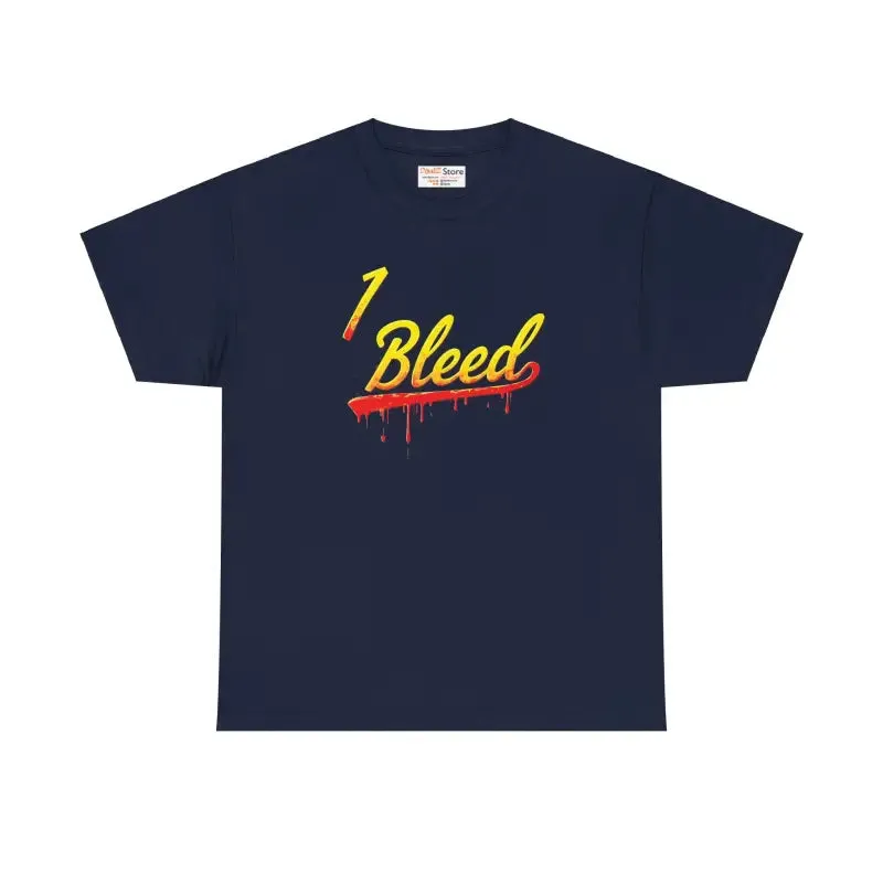 Bleed Yellow Heavy Cotton Tee for Super Football Fans