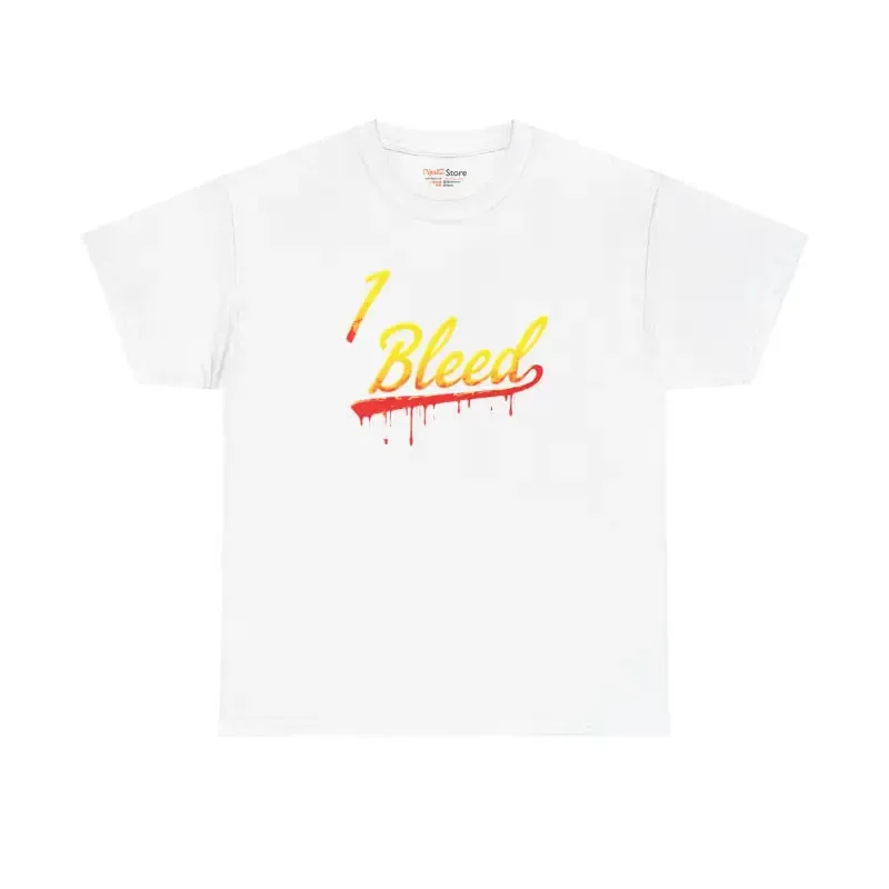 Bleed Yellow Heavy Cotton Tee for Super Football Fans