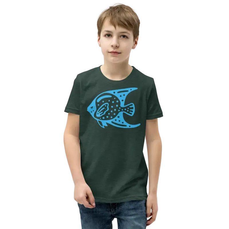 Blue Fish Youth Tee t Shirt for Cool Vibes