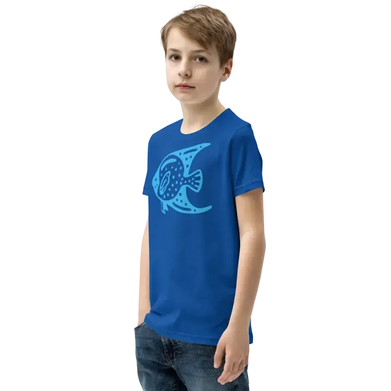 Blue Fish Youth Tee t Shirt for Cool Vibes