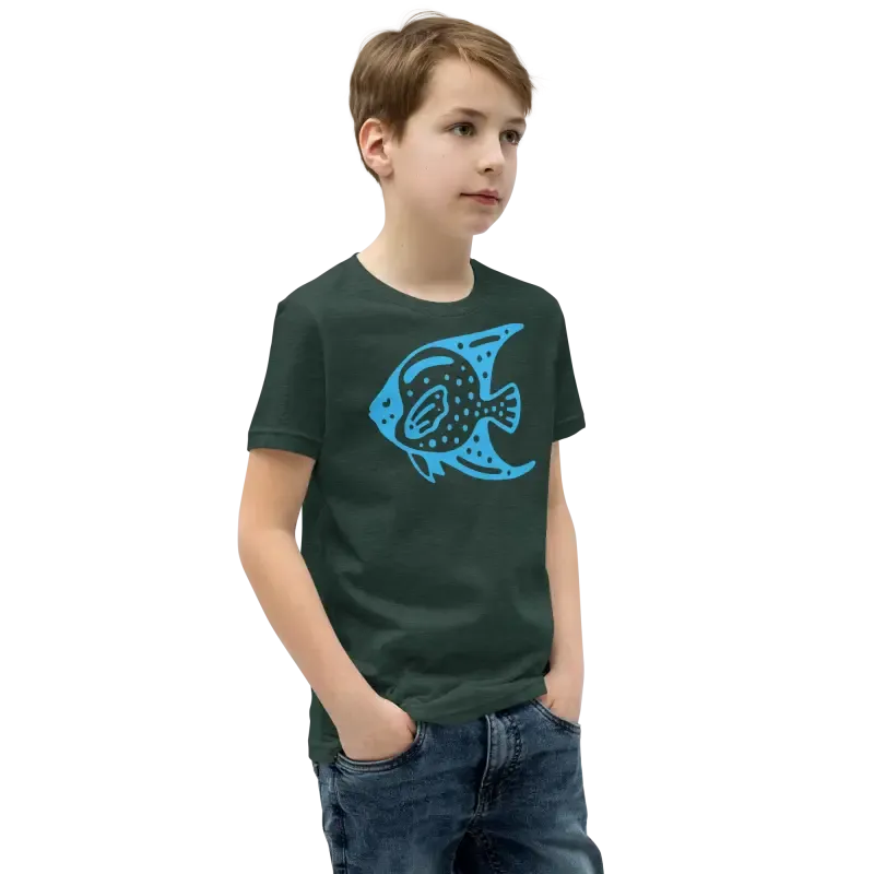 Blue Fish Youth Tee t Shirt for Cool Vibes