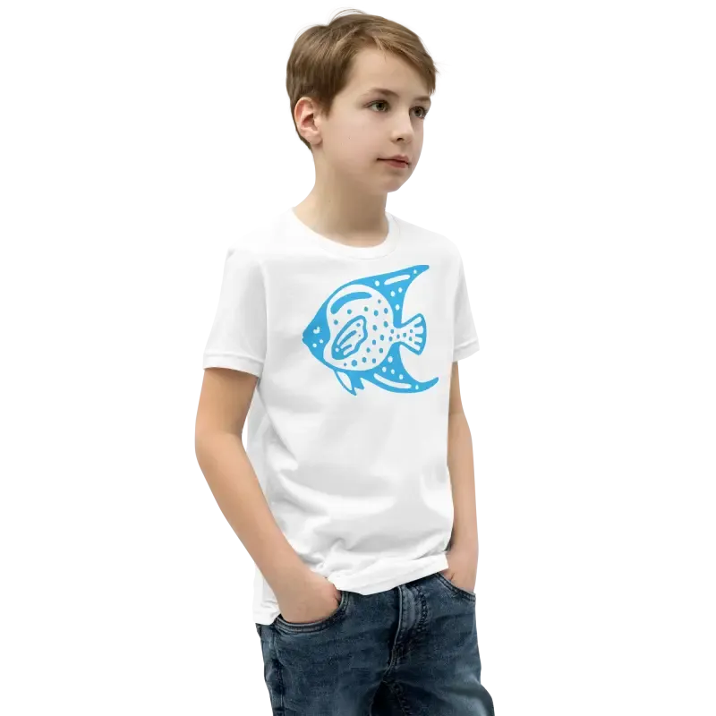 Blue Fish Youth Tee t Shirt for Cool Vibes