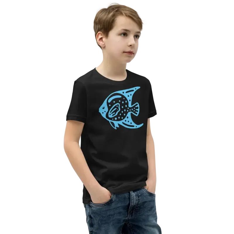 Blue Fish Youth Tee t Shirt for Cool Vibes