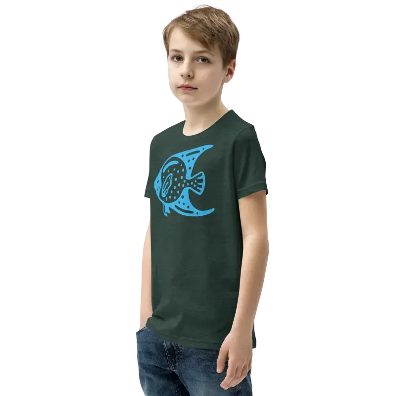 Blue Fish Youth Tee t Shirt for Cool Vibes