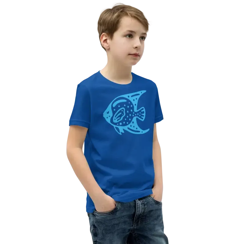 Blue Fish Youth Tee t Shirt for Cool Vibes