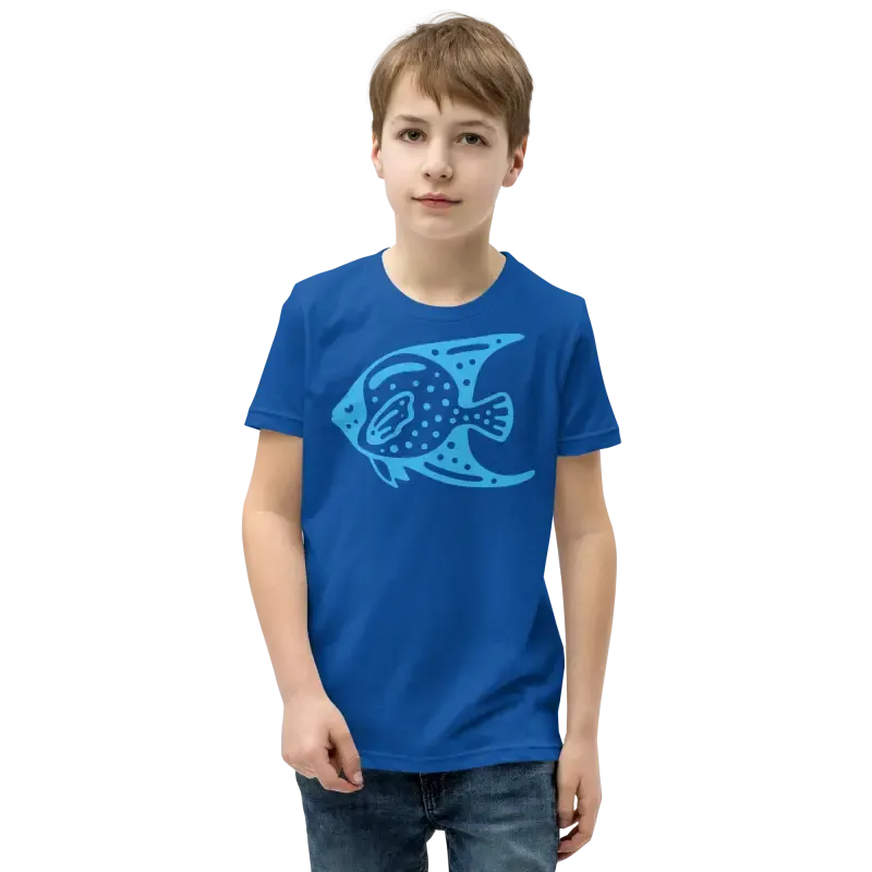 Blue Fish Youth Tee t Shirt for Cool Vibes