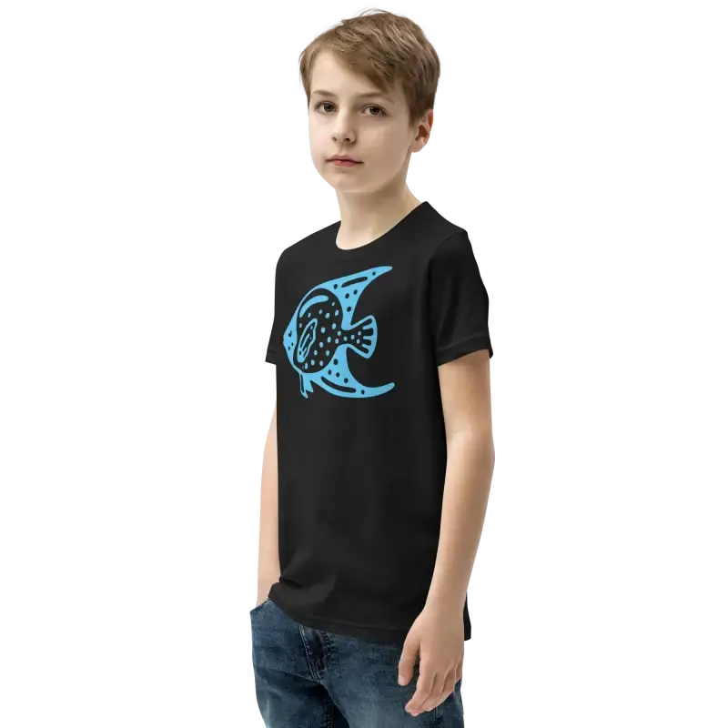 Blue Fish Youth Tee t Shirt for Cool Vibes