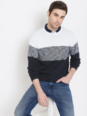 Blue Round Neck Sweater